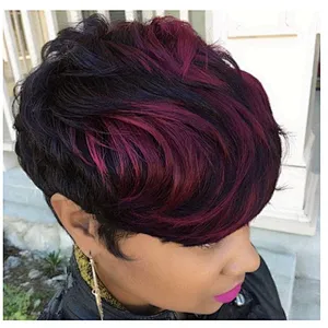 Longzhao Beauty  Hot Selling Cheap Synthetic Ombre Blue Wigs Women's Short Curly Heat Resistant Wigs
