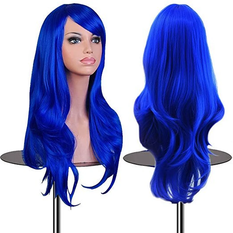 Longzhao Hot sell high-temperature silk long roll wig natural wave hair for women