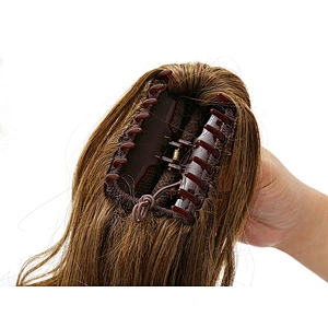 High Quality Vendors Long Kinky Curly Puff Wrap With Clips Drawstring Synthetic Ponytail Hair Extension