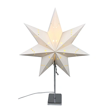 LED christmas deco Light seven-pointed paper STAR LAMP  light table light E14 BULB