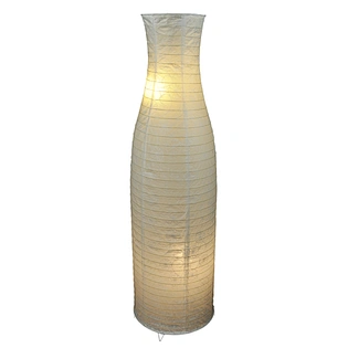 HKH  modern indoor hottel decorative bottle shape white collapsible paper standing floor lamp lighting