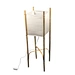 New Design Elegant Square Shape Handmade Bamboo Feet Rice Paper Handmade Standing floor Lamp