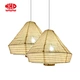 Natural Fabric Hanging Lampshade With Bamboo Structure Manufactures