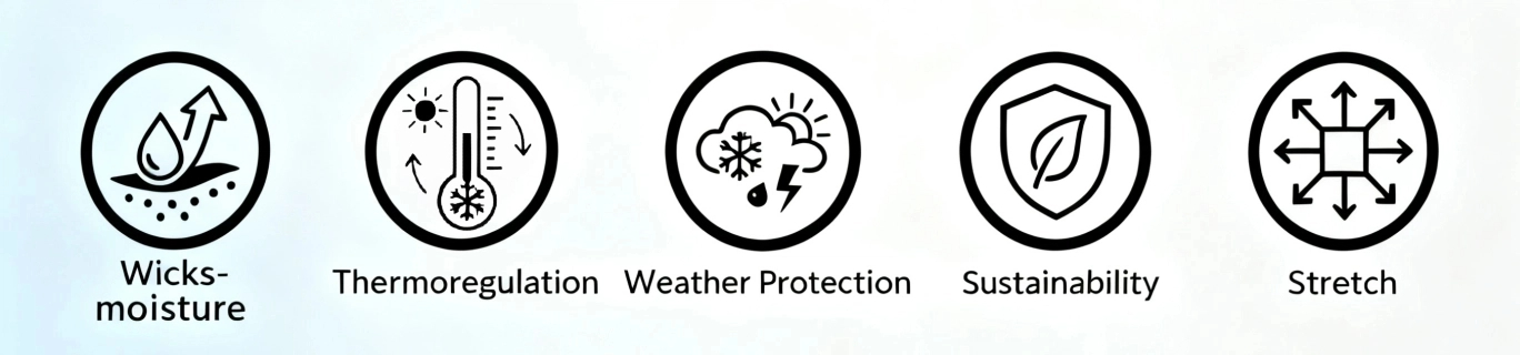 Feature of Phase Change Material Thermoregulation Fabric