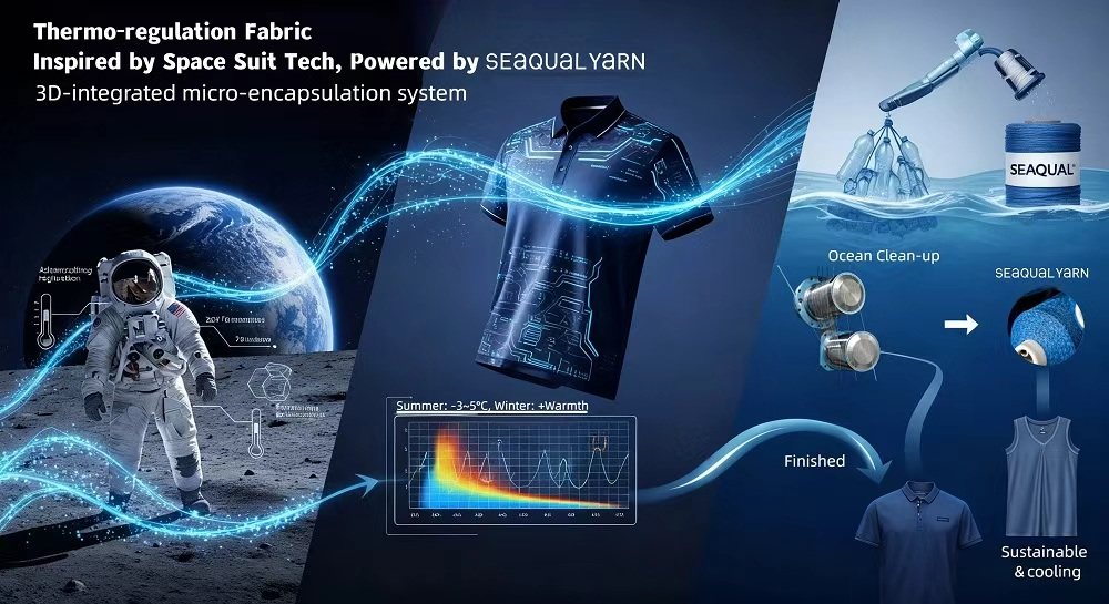 Smart Textile Fabric with SEAQUAL Thermoregulating Technology