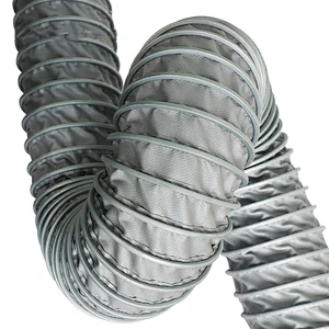 Manufacturers supply 400 degrees high temperature resistant air duct, fire-retardant smoke exhaust pipe, heat-resistant telescopic ventilation pipe