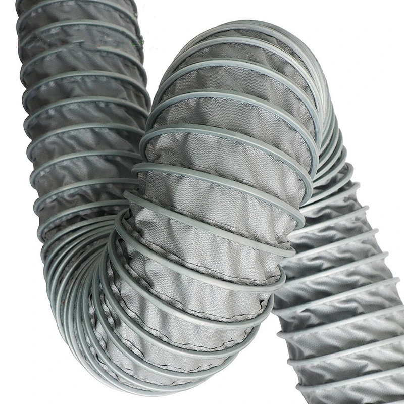 Manufacturers supply 400 degrees high temperature resistant air duct, fire-retardant smoke exhaust pipe, heat-resistant telescopic ventilation pipe