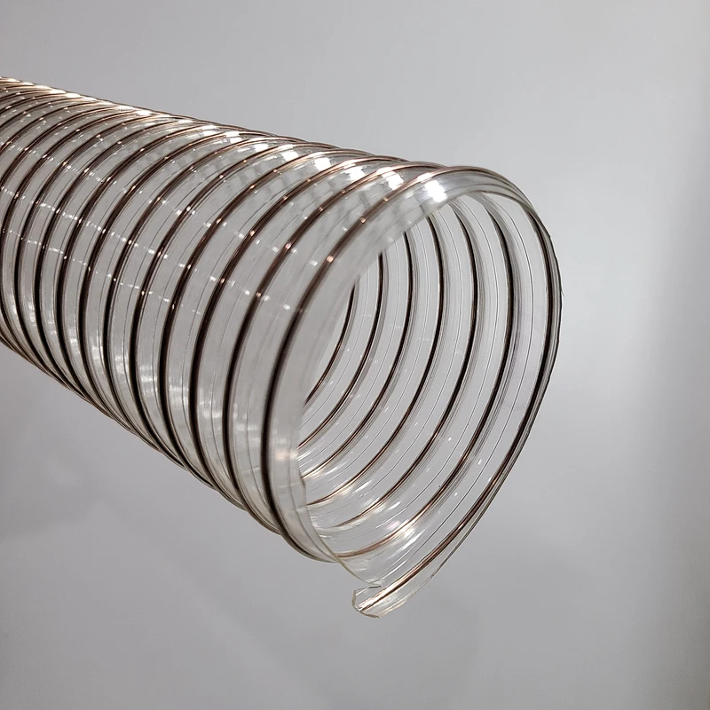 Spot Supply PU ,Polyurethane Air Duct Ventilation & Dust Suction Elastic Bellows Plastic Telescopic Hose
