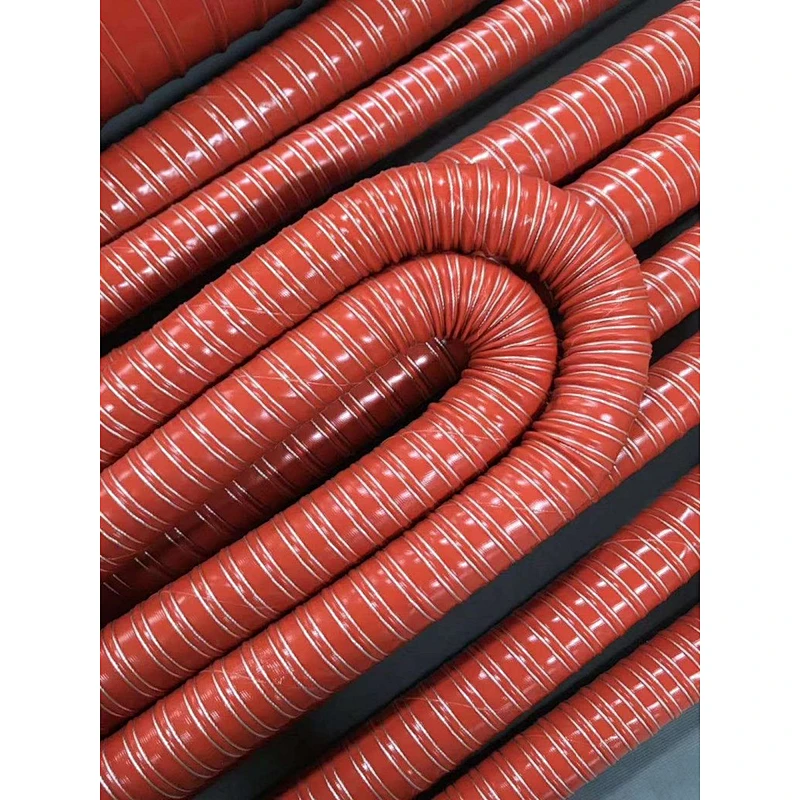 Many Colors Customized Silicone Air Duct, High Temperature Resistant Hose, 300 Degree Steel Wire Hose, Exhaust Pipe, Hot Air Pipe, Silicone Hose