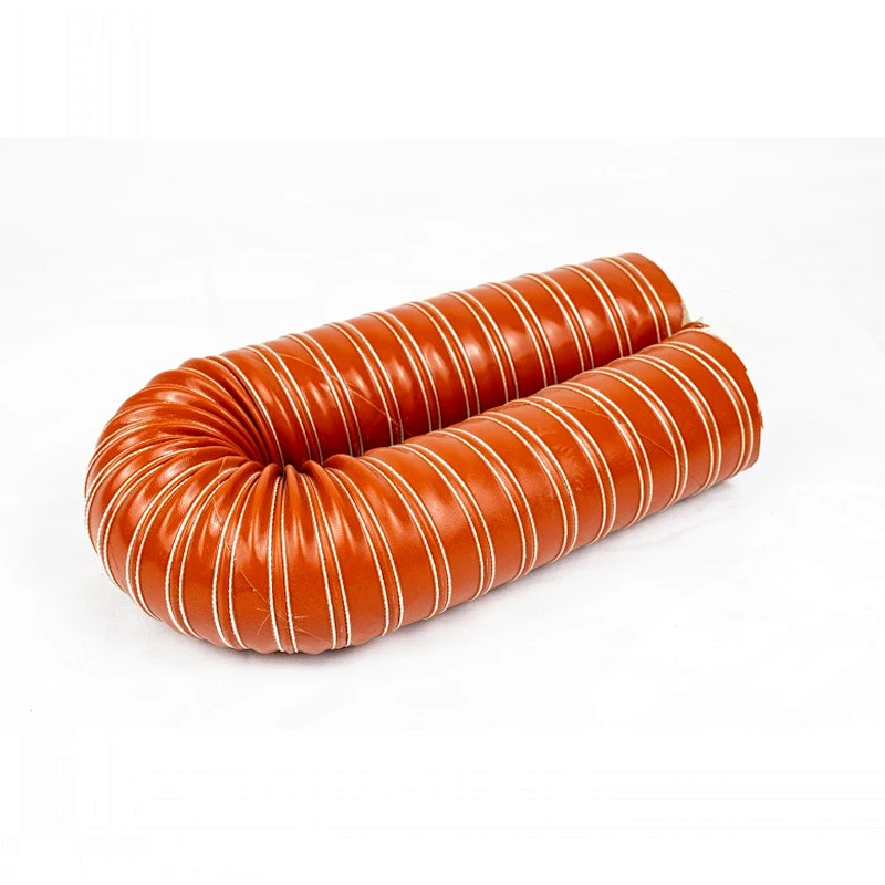 Red Silicone Air Duct, High Temperature Resistant Hose, 300 Degree Steel Wire Hose, Exhaust Pipe, Hot Air Pipe, Silicone Hose