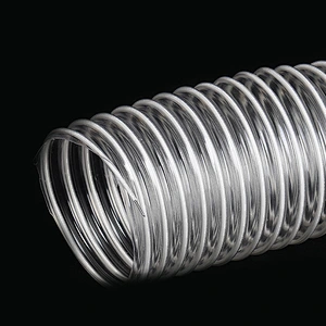 PVC Duct Industrial Woodworking Vacuum Pipe Transparent Steel Wire Hose Opener Plastic Corrugated Pipe Telescopic Ventilation Pipe