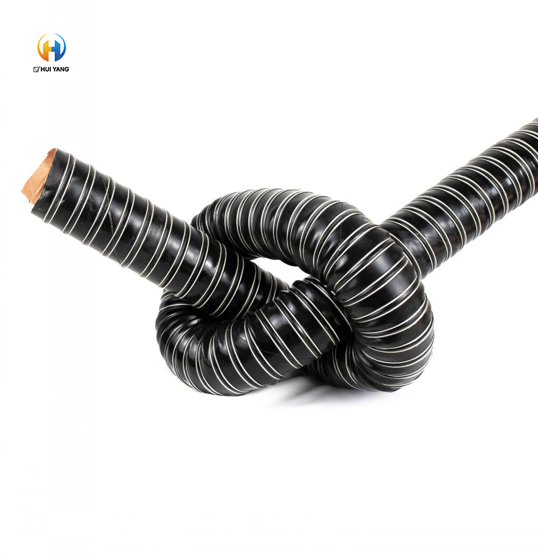 Silicon Double Layer Hose, High Temperature Duct Hose, Round Orange Flame Duct,Retardant Double Coated Hose
