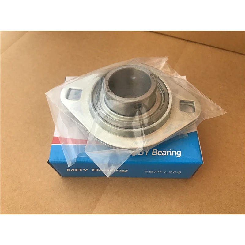 Flange pressed steel housing PFL206 chrome steel bearing SB206 pillow block bearing SBPFL206