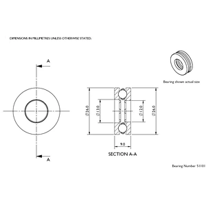 Thrust ball bearings, single direction