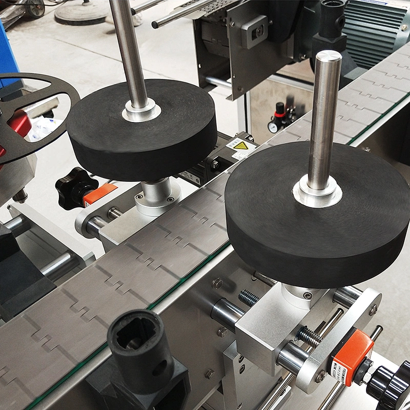 Automatic sticker labeling machine plastic glass round/flat shape bottle one side/double sides transparent label