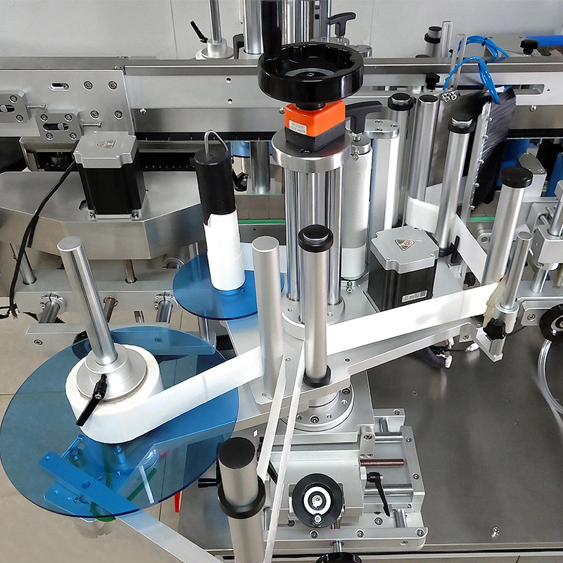 automatic double side labeling sticker machines for flat / round/square bottles