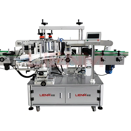 automatic double side labeling sticker machines for flat / round/square bottles