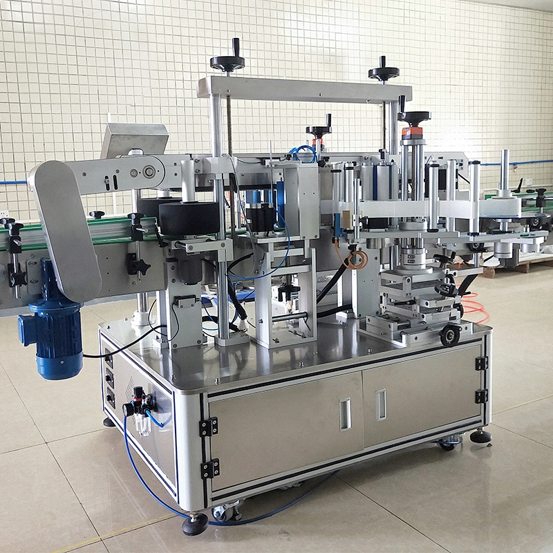 automatic double side labeling sticker machines for flat / round/square bottles