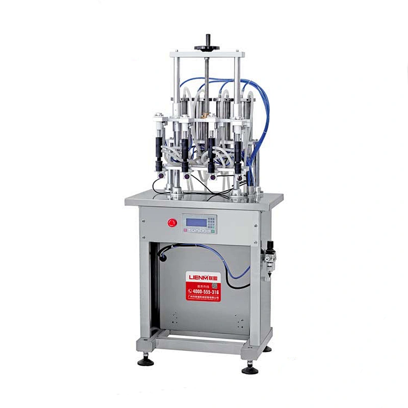Hot sale high quality small perfume glass bottles filling equipment essential oil / perfume oil filling machine with four heads