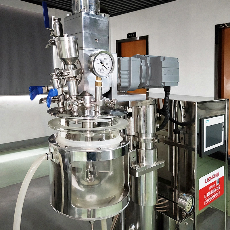 Small Lab Homogenizing Machine Vacuum Emulsifier Mixer