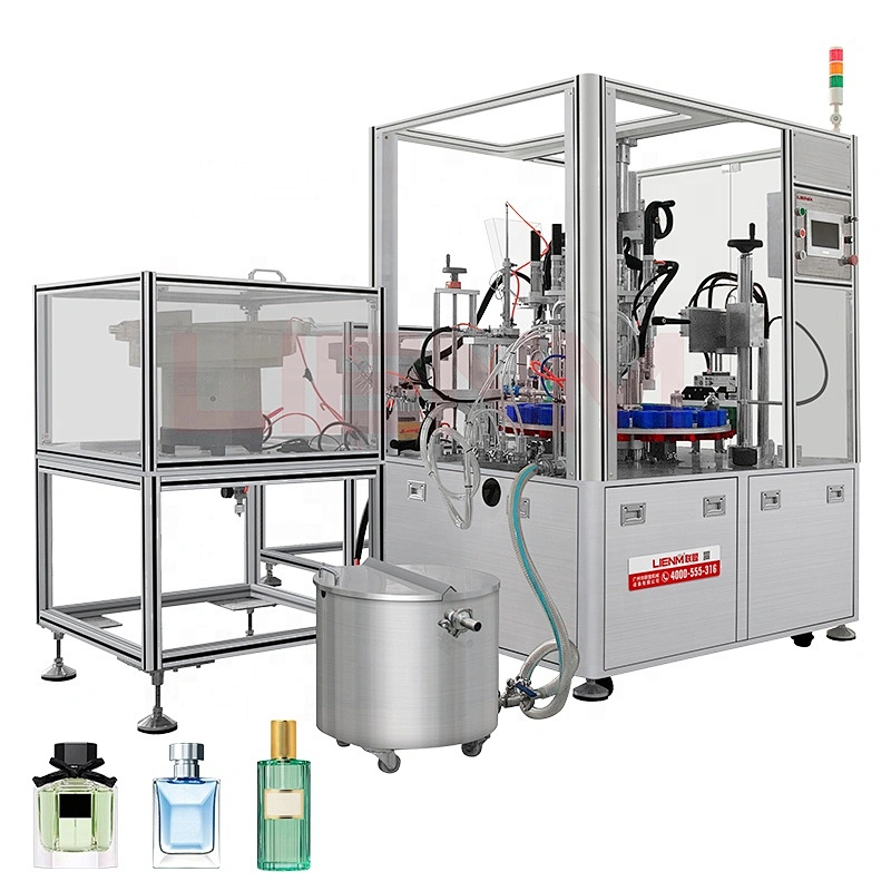Perfume Bottle Cleaning Filling and Collaring Machine Pump Peristaltic Filling Machine Botlle Filling Machine for Water Aqua