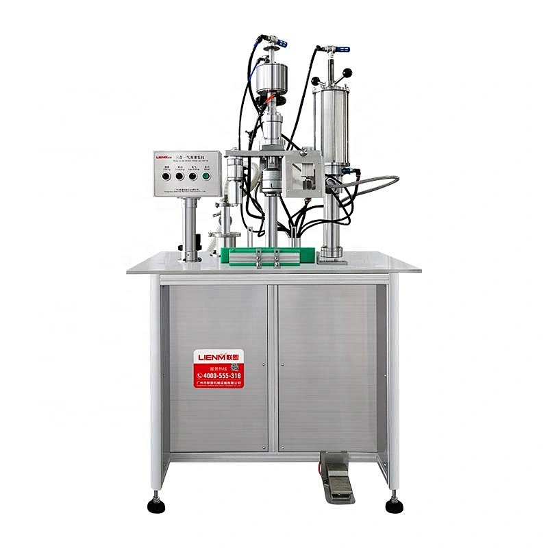 3 in 1 Aerosol Body Spray Filling Machine Air Freshener Can Sunscreen Spray Mist Filling Capping Machine