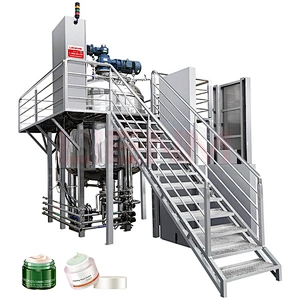 1000L Stainless Steel Body Lotion Liquid Soap Mixing Making Machine Production Line