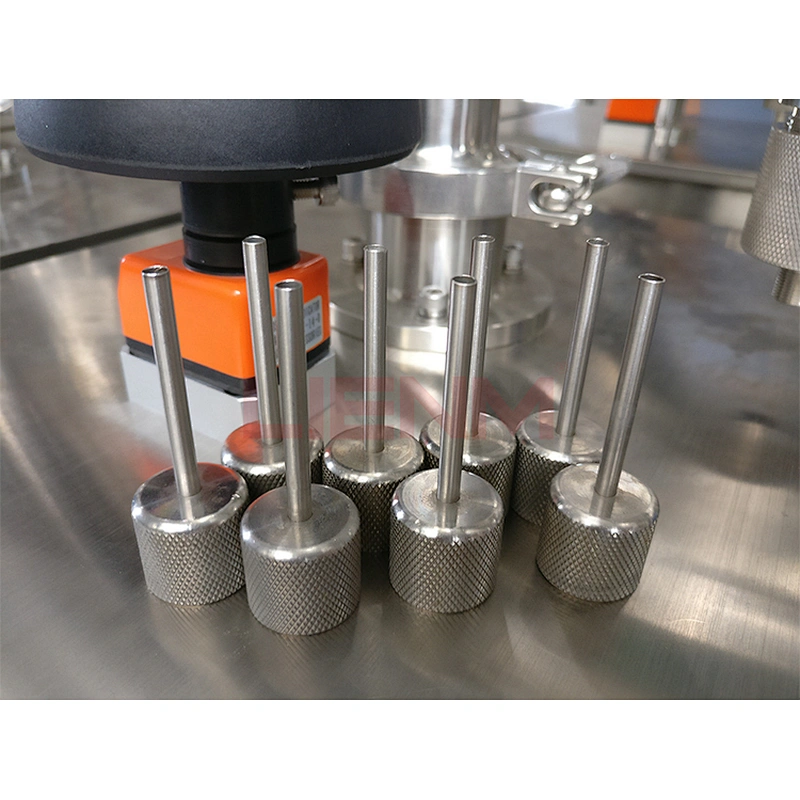 Table top semi-automatic liquid soap filling machine with pneumatic pedal control