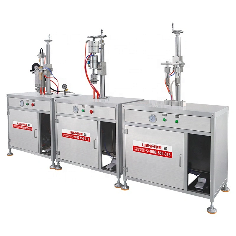 Fully Penumatic Filling Aerosol Car Air Freshener Making Machine for Making Deodorant Filling Machine
