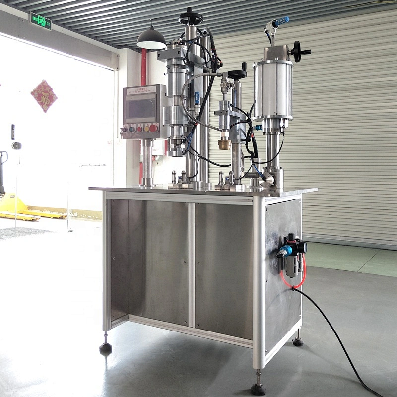 BOV Aerosol Valve Making Machine Spray Bottle Fill Crimping Machine Body Mist Filling Capping for Aerosol Can Production Line