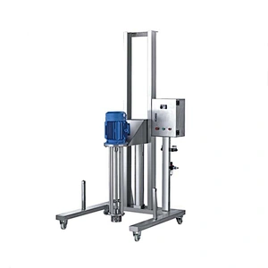 Movable Pneumatic Lifting Homogenizer Mixing Machine Small High Shear Homogenizer Machine for Small Business Machine