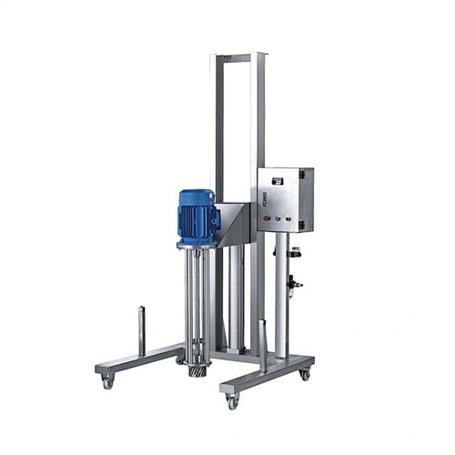 Movable Pneumatic Lifting Homogenizer Mixing Machine Small High Shear Homogenizer Machine for Small Business Machine