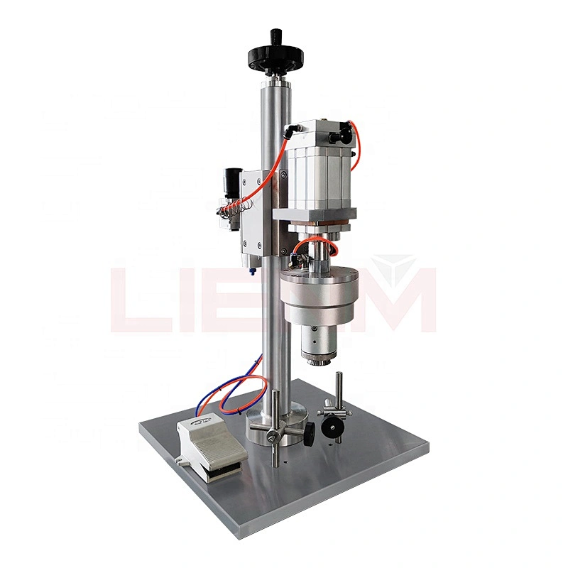 LIENM Pneumatic Crimper Crimping Machine Price Manual Sealer Semi Auto Crimp Machine for Perfume Bottles