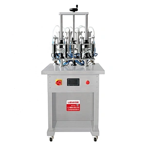 Explosion Proof 4 heads Semi automatic Filling Machine Perfume vacuum liquid filler equipment for glass bottles