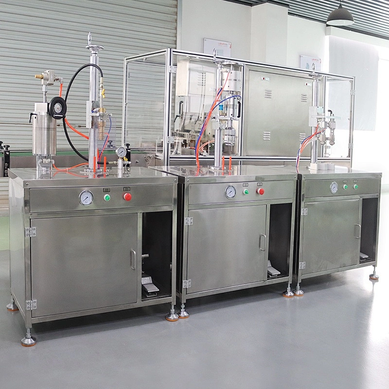 Fully Penumatic Filling Aerosol Car Air Freshener Making Machine for Making Deodorant Filling Machine