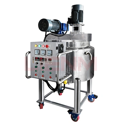 Liquid Mixing Tank With Agitator Chemical Blending Tank Jacketed Heating Mixing Vessel