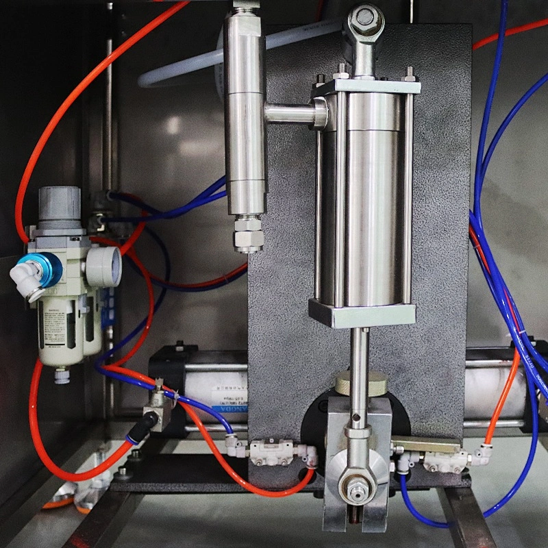 Semi Automatic Pneumatic Aerosol Filling Sealing Packing Machine Air Freshener Body Spray Insecticide Can Filling Line
