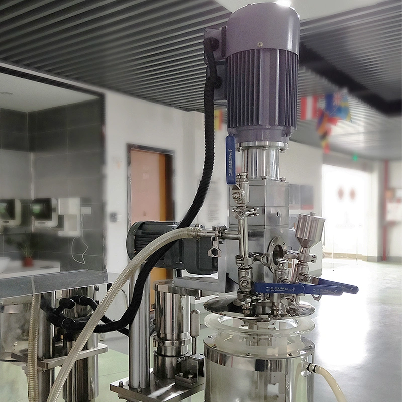 Small Lab Homogenizing Machine Vacuum Emulsifier Mixer