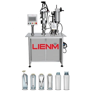Automatic Canning Machine Sunblock Spray Body Splash Can Filling Crimping Machine for Aerosol Can Production Line
