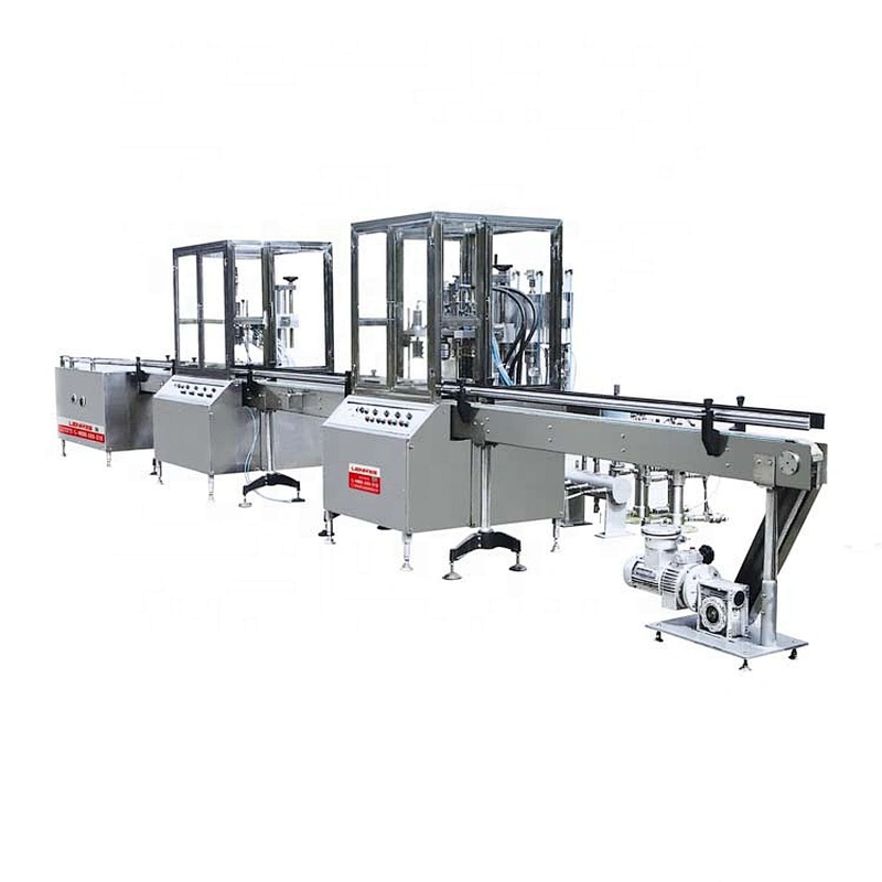 Automatic Canning Machine Sunblock Spray Body Splash Can Filling Crimping Machine for Aerosol Can Production Line