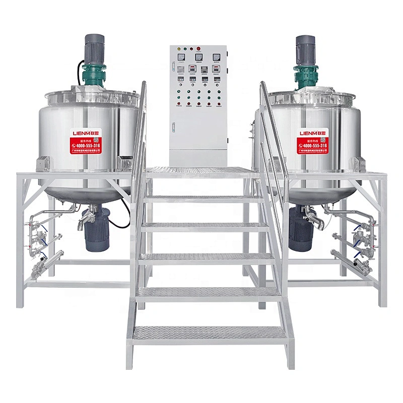 Shampoo Making Machine Production Line Mixing Blending Tanks Agitator