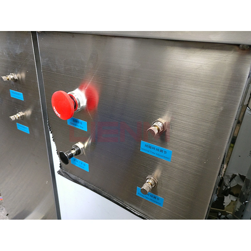 Table top semi-automatic liquid soap filling machine with pneumatic pedal control