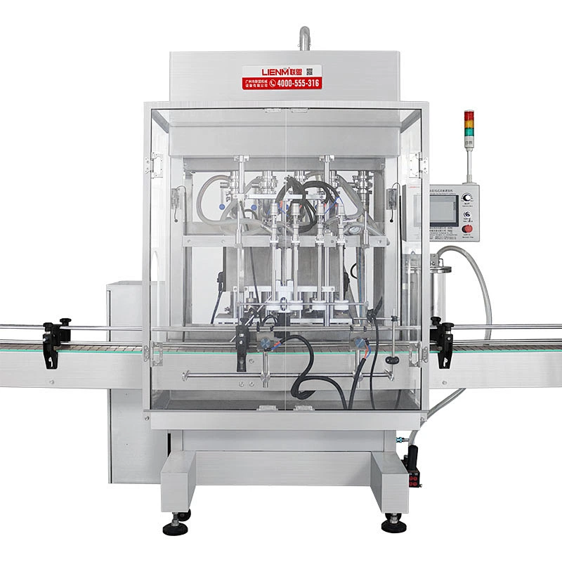 Automatic Servo Motor Piston Filling Machine Cosmetics Liquid Soap Shampoo Hand Sanitizer Filling Capping Labeling Machine
