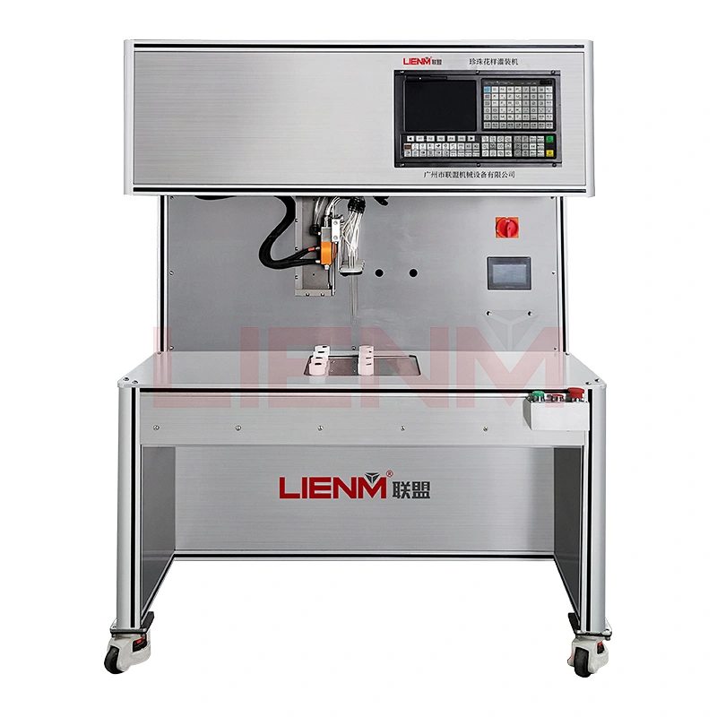Automatic 3D Pearl Pattern Filling Machine For Cosmetics Products Pearl Pattern Filling Equipment For Skin Care and Cream Gel