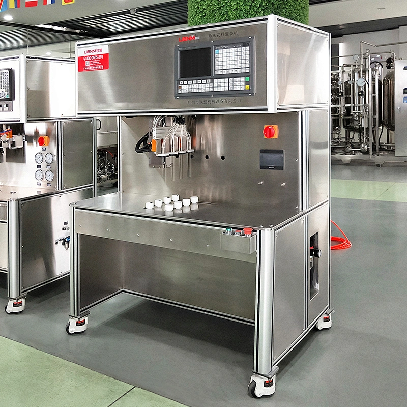 Automatic 3D Pearl Pattern Filling Machine For Cosmetics Products Pearl Pattern Filling Equipment For Skin Care and Cream Gel
