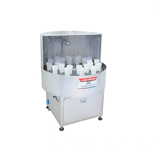 Rotating Semi Automatic Plastic Small Glass Bottle Washing Cleaning Machine Jar Rinsing