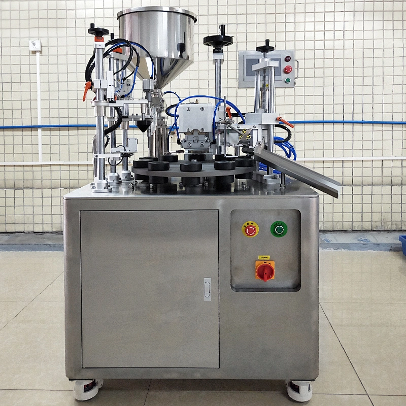 Cheaper price small stainless steel manual tube filling machine for cosmetics cream