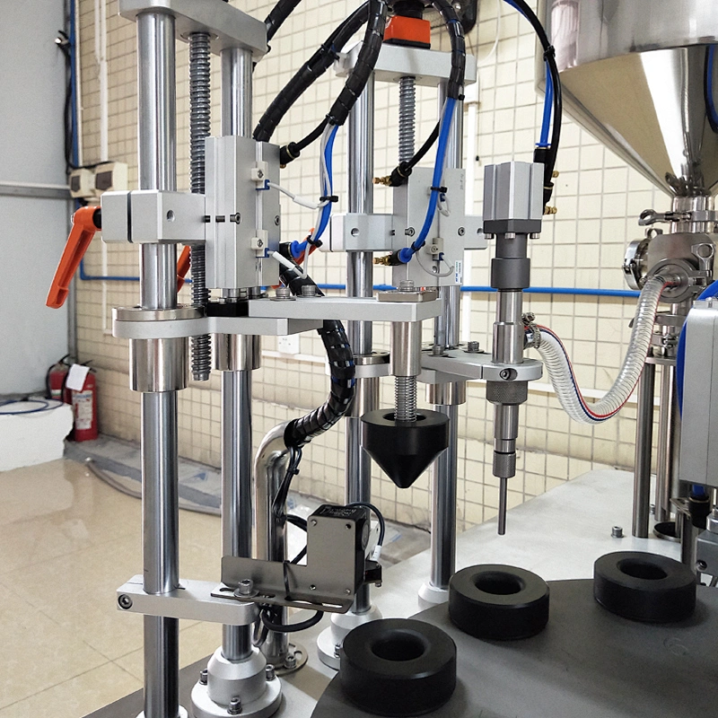 Cheaper price small stainless steel manual tube filling machine for cosmetics cream