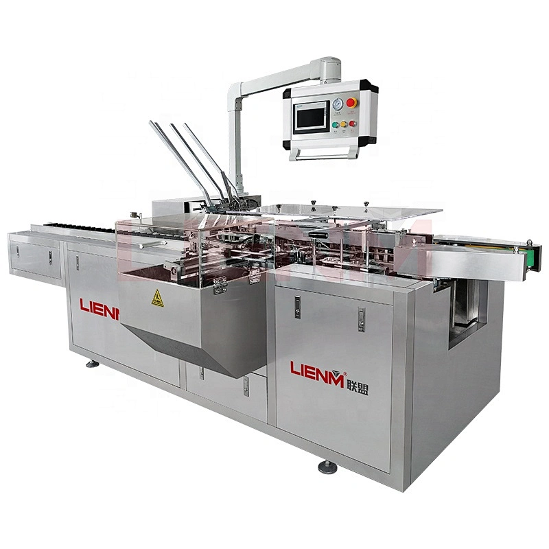 LIENM 2021 Trend Automatic Carton Folding Sealing Machine Cartoning Machinery Automat Carton Box Pack Machin for Production Line