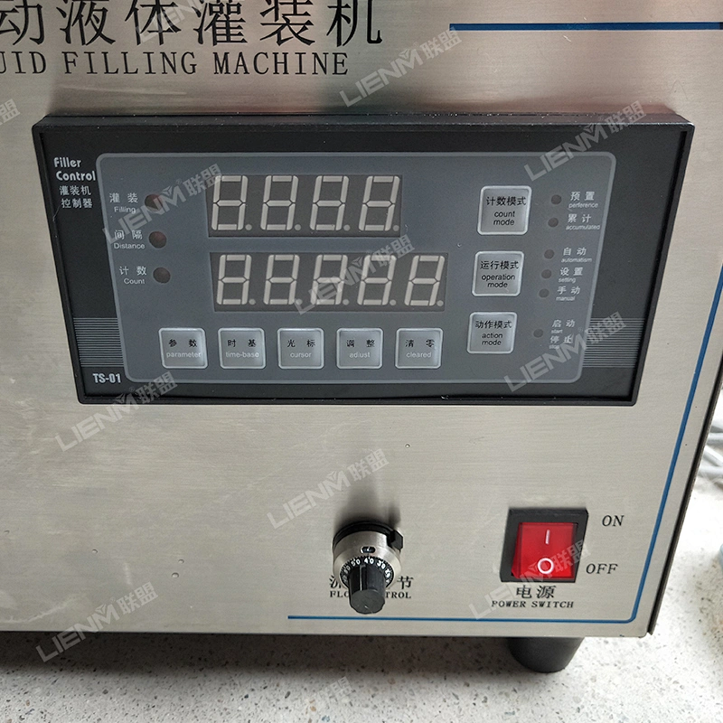 Table top semi-automatic liquid, perfume, essence oil filling machine